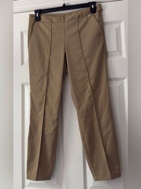 Twin-Set Khaki Slim Creased Track Pants size 44 EU 12/14 large